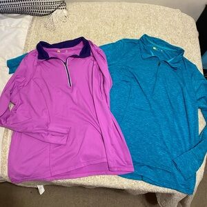2 FOR 1!! Pink and Blue Xersion Quarter Zips 1X